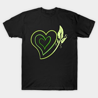 Vegan Logo With Leaves, Go Vegan T-Shirt